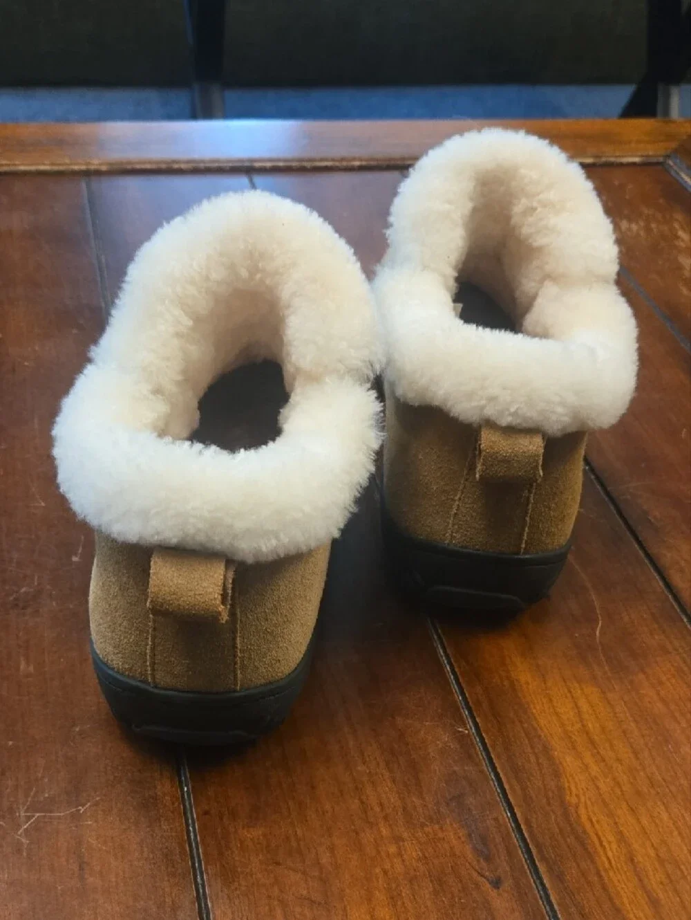 UGG Women's Chestnut Suede Shearling-Cuff Ankle Boots
